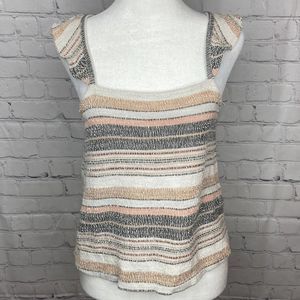 Madewell Size XS 100% Cotton Striped Top 